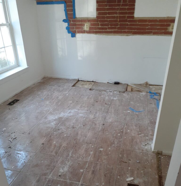 floor cleaning after