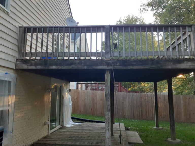 Power wash before cleaning