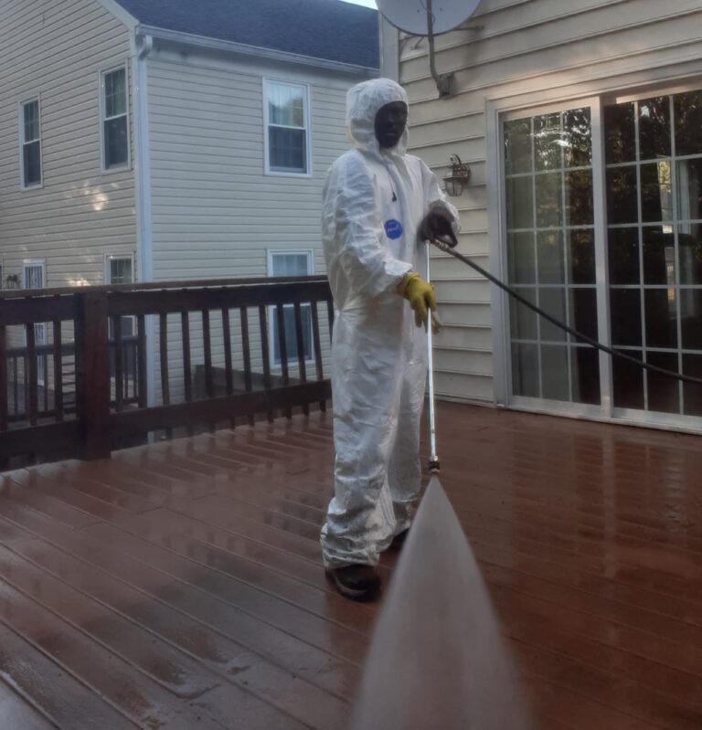 Power wash cleaning